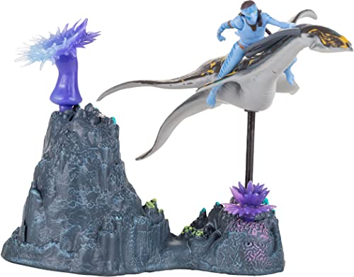 Disney Avatar McFarlane Spielzeug, World of Pandora Neteyam und Ilu Avatar Film Actionfiguren-Set, Disney Toys Sammelfigur - Alter 8+ von McFarlane