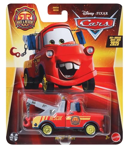 Disney Cars 2025 Mattel Druckguss-Kühlerfedern, Maßstab 1:55, Race & Rescue Mater Disney Cars 2025 Mattel Druckguss-Kühlerfedern, Maßstab 1:55, Race & Rescue Mater von Disney Cars