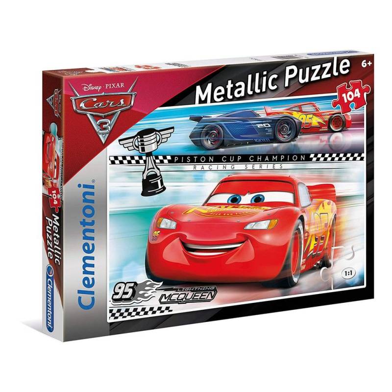 Disney Cars 3 Puzzle Piston Cup Champion Metallic 104 Teile von Disney Cars