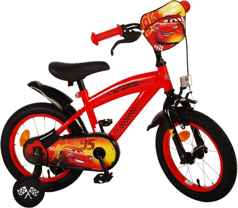 Disney Cars Kinderfahrrad 14 Zoll, Rot von Disney Cars