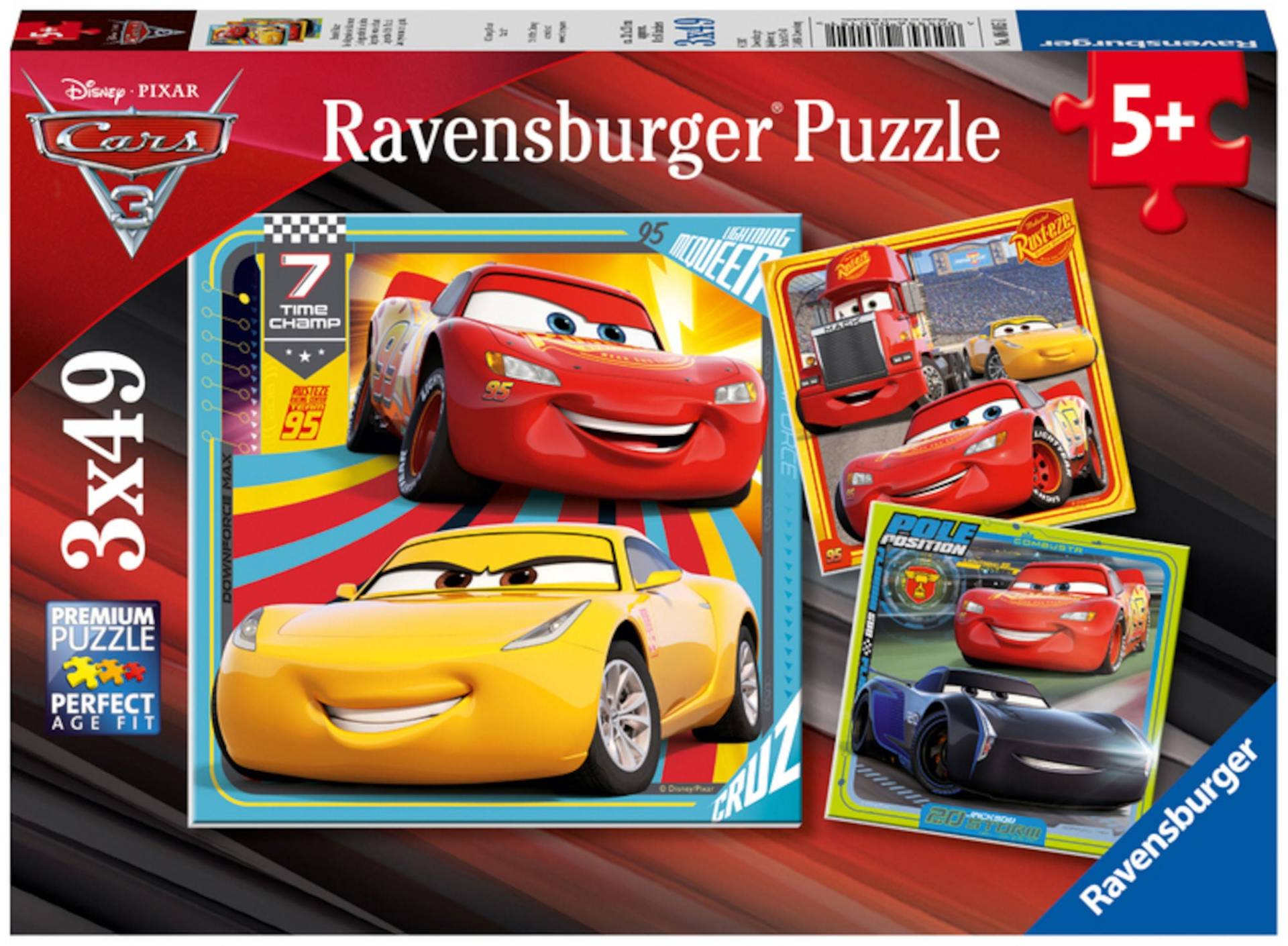 Ravensburger Disney Cars 3 Puzzle 3x49 Teile von Disney Cars