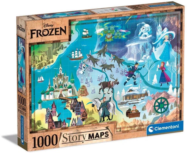Clementoni Puzzle Disney Die Eiskönigin Karte 1000 Teile von Disney Die Eiskönigin