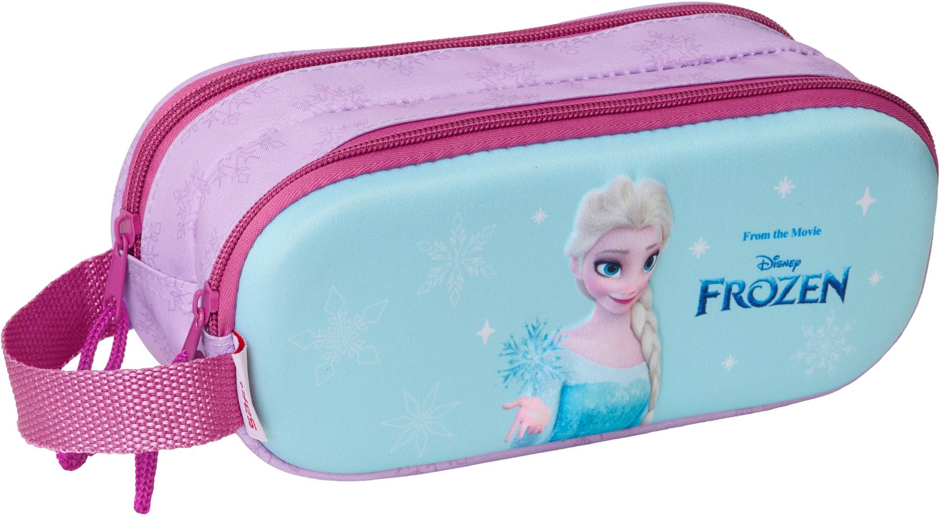 Disney Die Eiskönigin 3D Doppel-Federmäppchen, Blau/Pink von Disney Die Eiskönigin