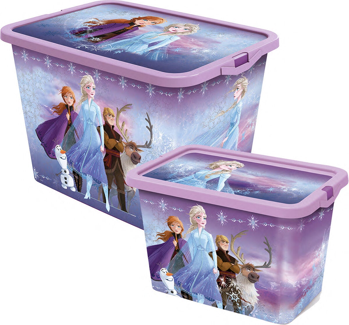 Disney Die Eiskönigin Aufbewahrungsboxen Set 23l &  7l, Lila von Disney Die Eiskönigin