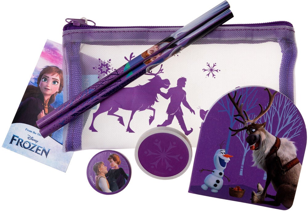 Disney Die Eiskönigin Federmäppchen mit Schreibset, Lila von Disney Die Eiskönigin