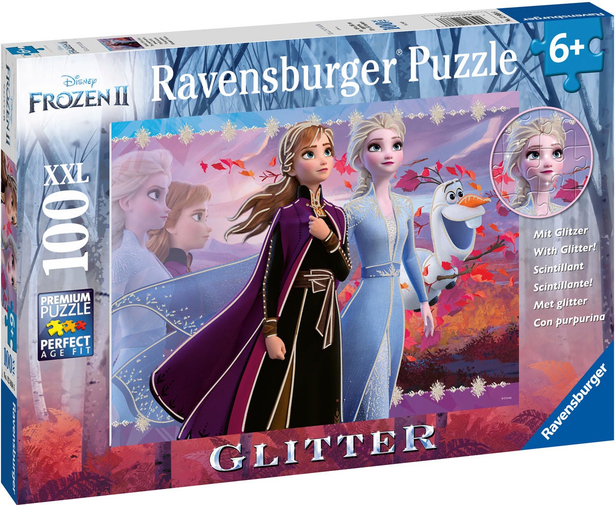 Ravensburger Puzzle Die Eiskönigin 2 Glitzer Starke Schwestern 100 Teile von Disney Die Eiskönigin