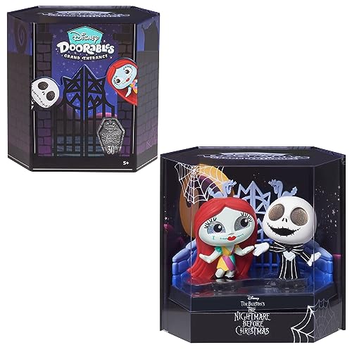 Disney Doorables Grand Entrance 3-inch Collectible Figures Jack Skellington and Sally, Kids Toys for Ages 5 Up, Amazon Exclusive by Just Play von Disney Doorables