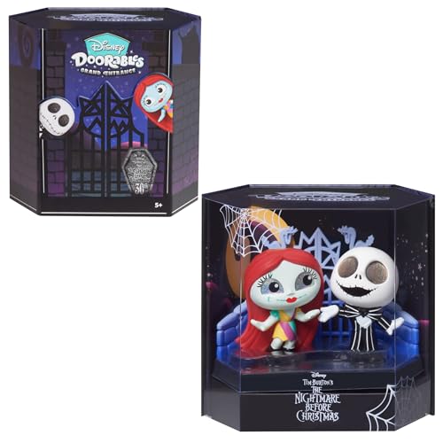 Disney Doorables Grand Entrance, 7,6 cm große Sammelfiguren Jack Skellington und Sally, Kinderspielzeug ab 5 Jahren, Amazon Exclusive von Just Play von Disney Doorables