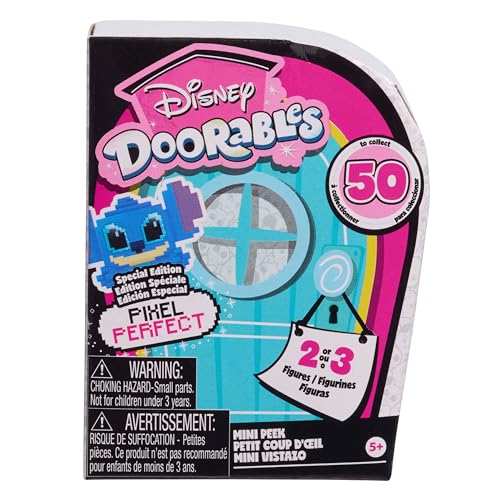 Disney Doorables Pixel Perfect Mini Peek-Figuren, 3,8 cm Überraschungs-Sammelfiguren, Kinderspielzeug ab XX Jahren von Just Play von ELLEEBANA