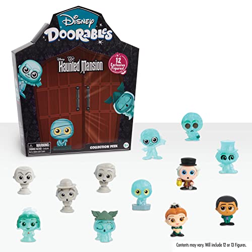 Just Play 44688 Disney Doorables Collector Pack The Haunted Mansion Collection Peek, Includes 12 Exclusive Mini Figures, Styles May Vary, Mehrfarbig, 33.02 von Disney Doorables
