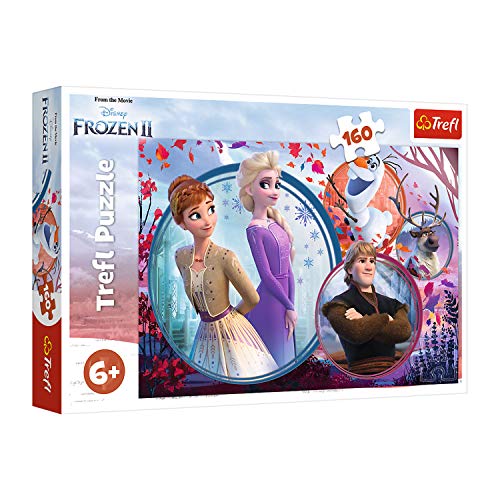 Trefl, Puzzle, Schwesterliches Abenteuer, Disney Frozen 2, 160 Teile, für Kinder ab 6 Jahren von Trefl