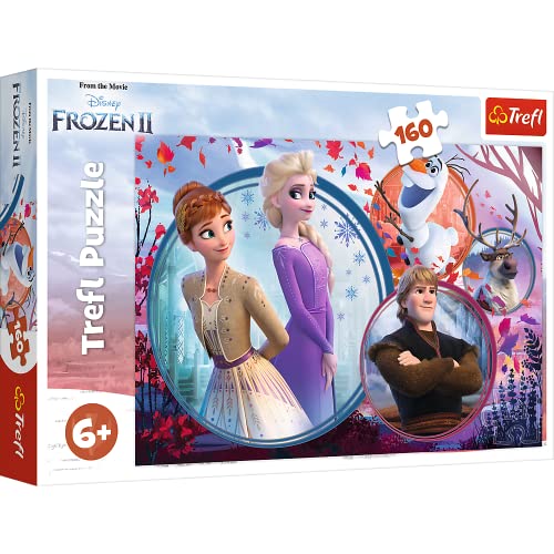 Trefl, Puzzle, Schwesterliches Abenteuer, Disney Frozen 2, 160 Teile, für Kinder ab 6 Jahren von Trefl