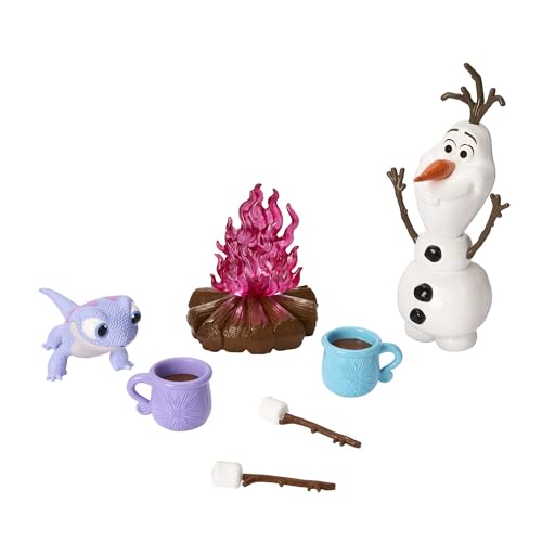 DISNEY DIE EISKÖNIGIN - Olaf und Bruni Kakao-Set für Lagerfeuer, Tassen mit Kakao und Marshmallows, Geschenke für Kinder, HLW62 von Mattel