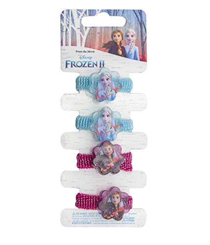 Disney Frozen 19383 2-4 Zöpfchenhalter, Mehrfarbig, 4 stück (1er Pack) von Joytoy