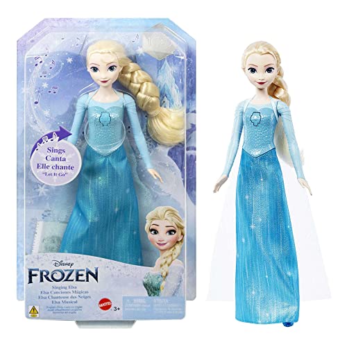 Mattel Disney Frozen Die Eiskönigin Spielzeug,Singende ELSA Puppe in charakteristischer Kleidung,singt Lass jetzt los aus dem Disney-Film Die Eiskönigin, Geschenke für Kinder, Deutsche Version HMG32 Mattel Disney Frozen Die Eiskönigin Spielzeug,Singende ELSA Puppe in charakteristischer Kleidung,singt Lass jetzt los aus dem Disney-Film Die Eiskönigin, Geschenke für Kinder, Deutsche Version HMG32 von Mattel