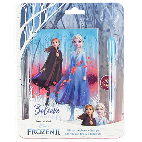 Disney Frozen Notizbuch mit Stift, Die Eiskönigin 2, Notizbuch (Hardcover) mit Kugelschreiber, Kids Licensing KL82517 von Disney Frozen