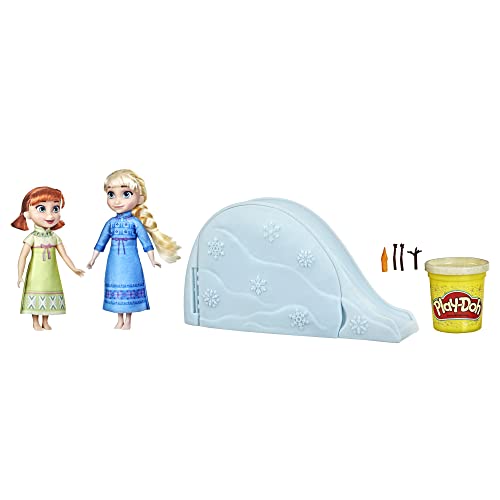 Hasbro Die Eiskönigin Spaß im Schnee mit ELSA & Anna, Play-Doh Spielset, Junge Anna und ELSA F3525 Multi von Disney Frozen