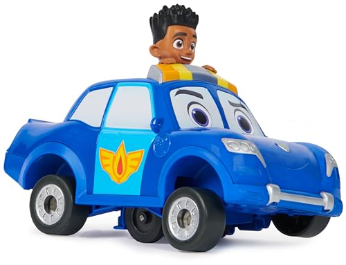 Disney Junior – Erholungseinheit – Jayden und Pistón – Actionfigur und Polizeiauto mit Reibung und voller Umdrehung – 6066349 – Spielzeug für Kinder ab 3 Jahren von Kinetic Sand Rock