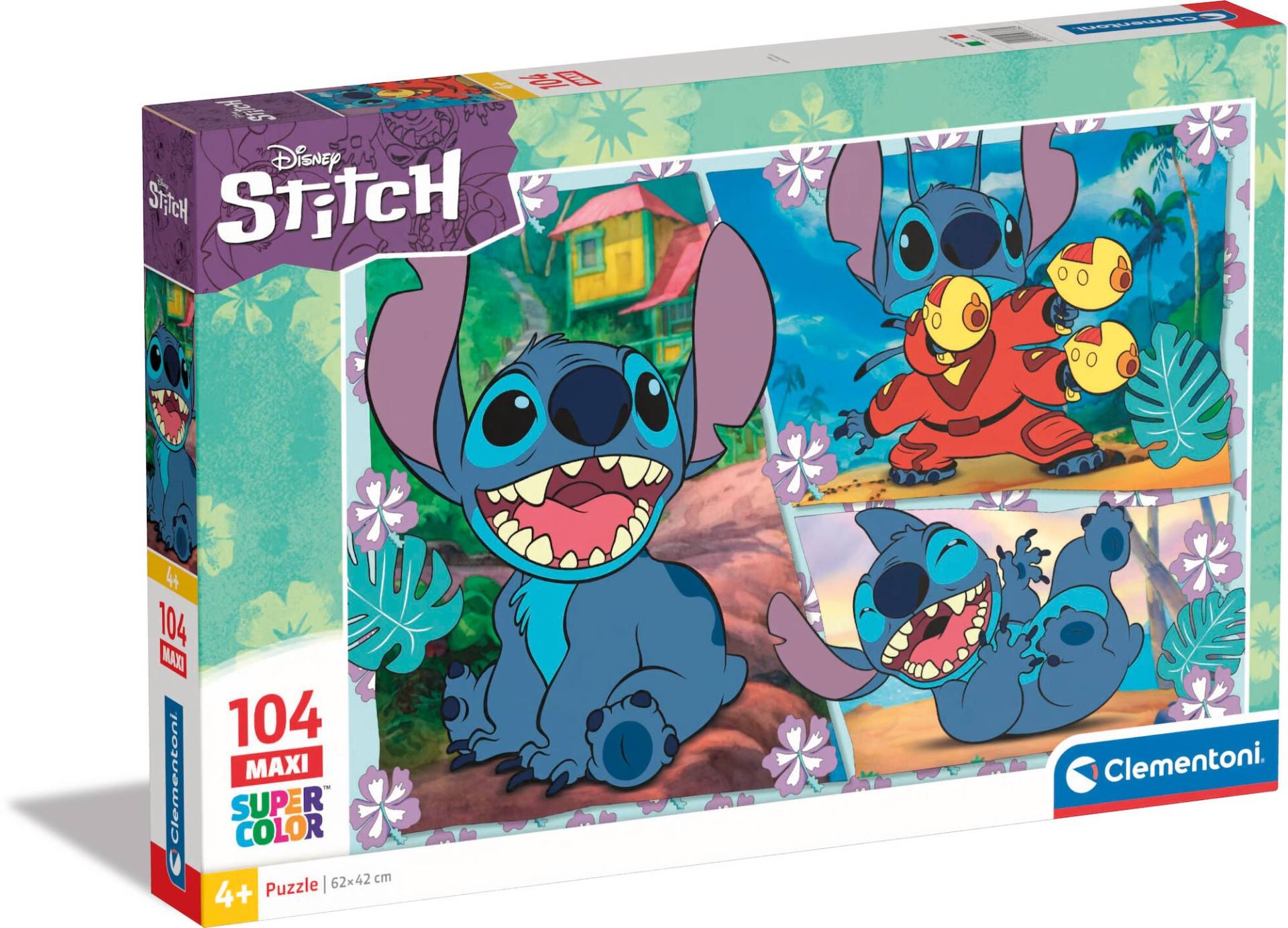 Clementoni Disney Stitch Maxi Puzzle 104 Teile von Disney Lilo & Stitch