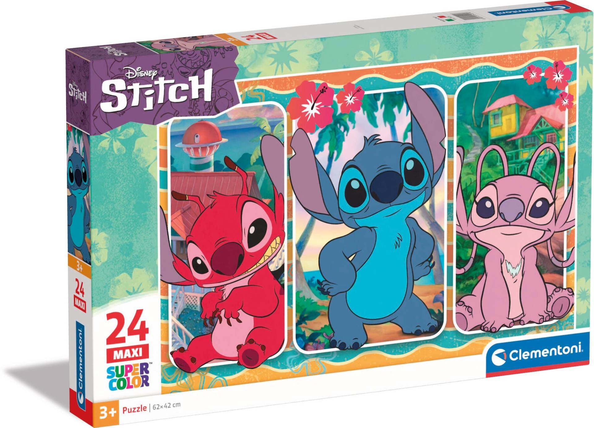 Clementoni Disney Stitch Maxi Puzzle 24 Teile von Disney Lilo & Stitch