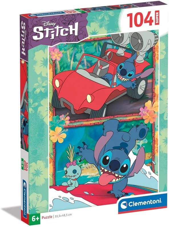 Clementoni Disney Stitch Super Puzzle 104 Teile von Disney Lilo & Stitch