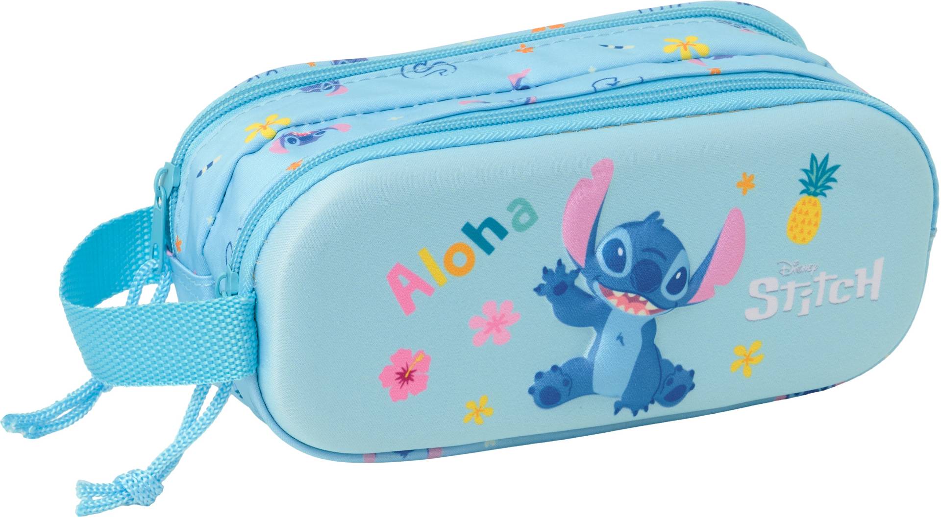 Disney Lilo &  Stitch 3D Doppel-Federmäppchen, Blau von Disney Lilo & Stitch