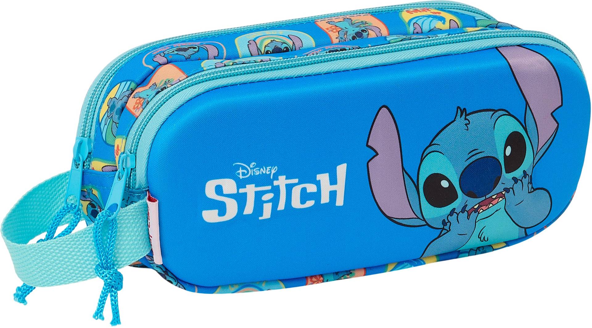 Disney Lilo &  Stitch 3D Doppel-Federmäppchen, Blau von Disney Lilo & Stitch