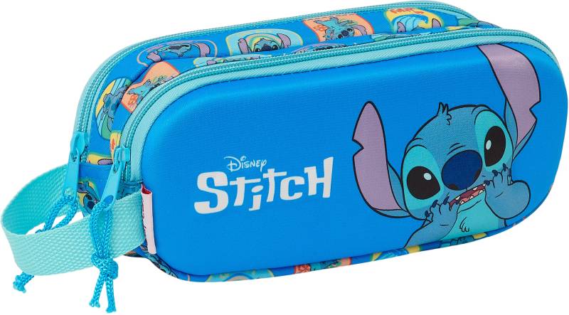 Disney Lilo &  Stitch 3D Doppel-Federmäppchen, Blau von Disney Lilo & Stitch