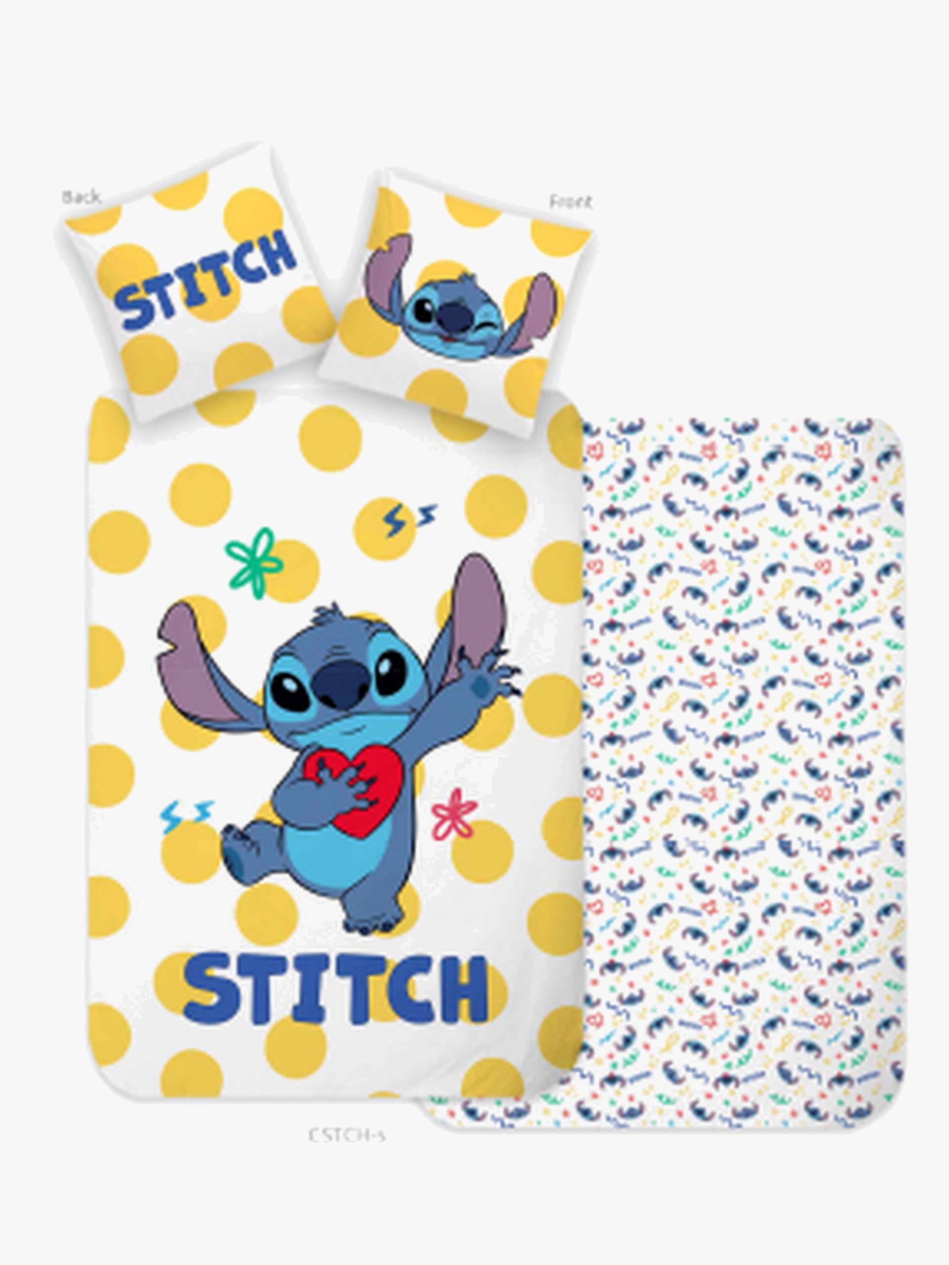 Disney Lilo &  Stitch Bettwäsche 140x200 cm, Gelb von Disney Lilo & Stitch
