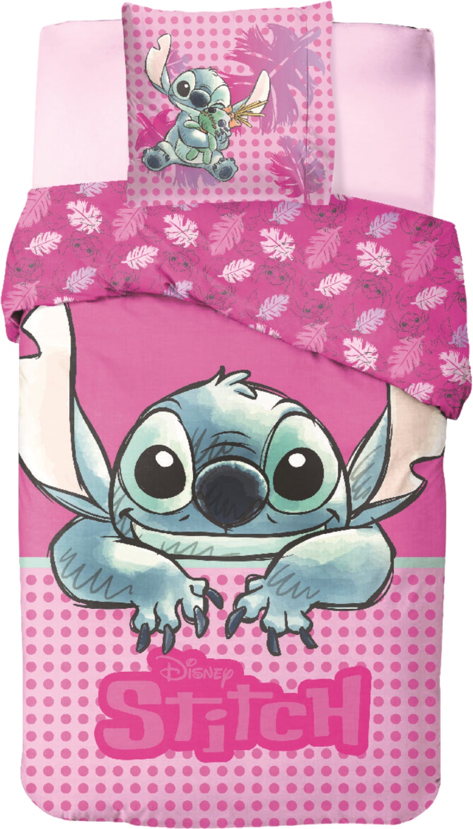 Disney Lilo &  Stitch Bettwäsche 140x200 cm, Rosa von Disney Lilo & Stitch