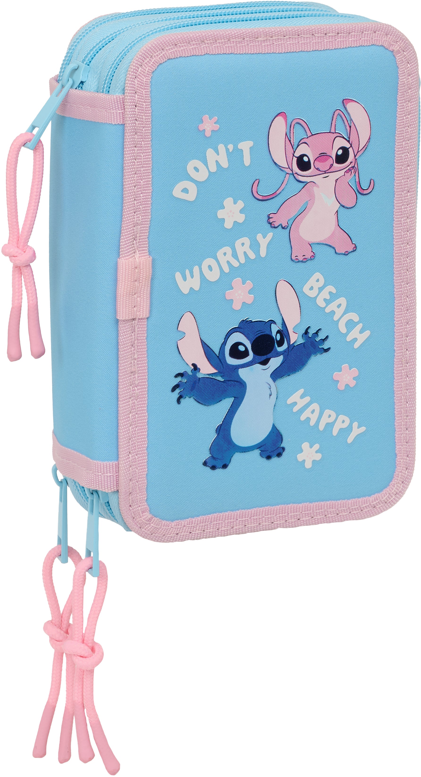 Disney Lilo &  Stitch Dreifach-Federmäppchen Happy von Disney Lilo & Stitch