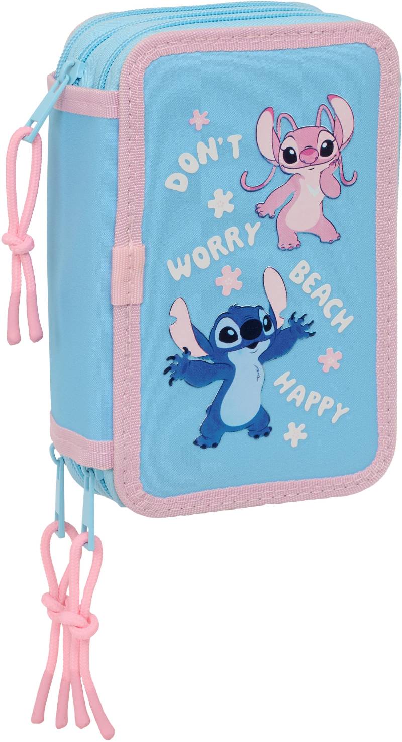 Disney Lilo &  Stitch Dreifach-Federmäppchen Happy von Disney Lilo & Stitch