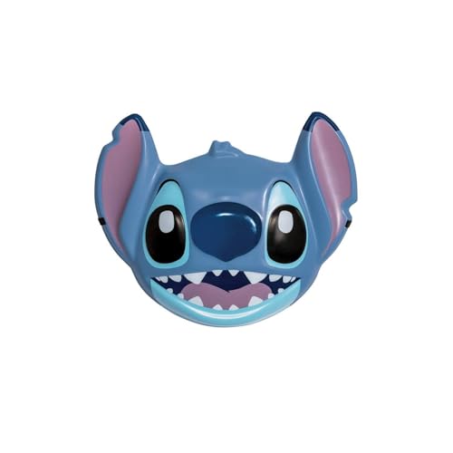 Disney Lilo & Stitch Stitch Maske, offiziell lizenziertes Dress Up von Disguise, enthält ikonisches Charakter-Design mit zahnigem Grinsen und großen blauen Ohren, komfortables und detailliertes Design von Disney Lilo & Stitch