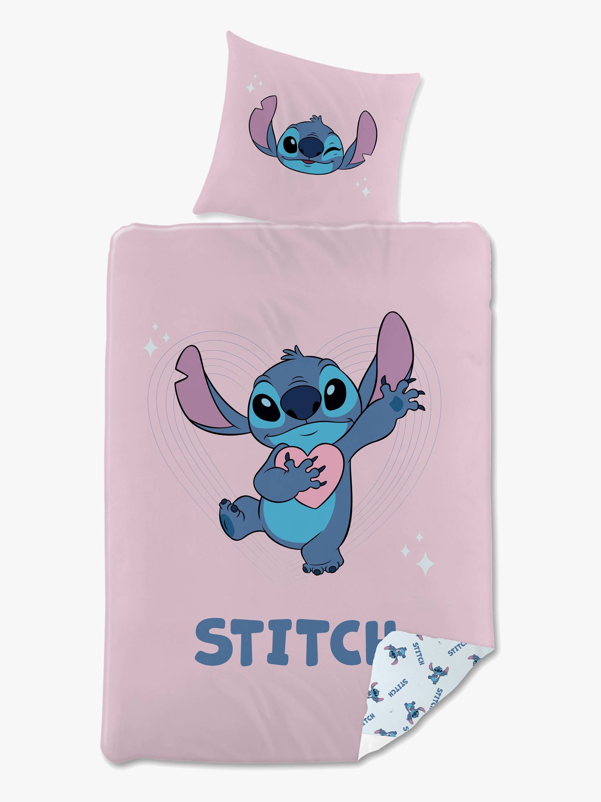 Disney Stitch Bettwäsche 140x200, Rosa von Disney Lilo & Stitch