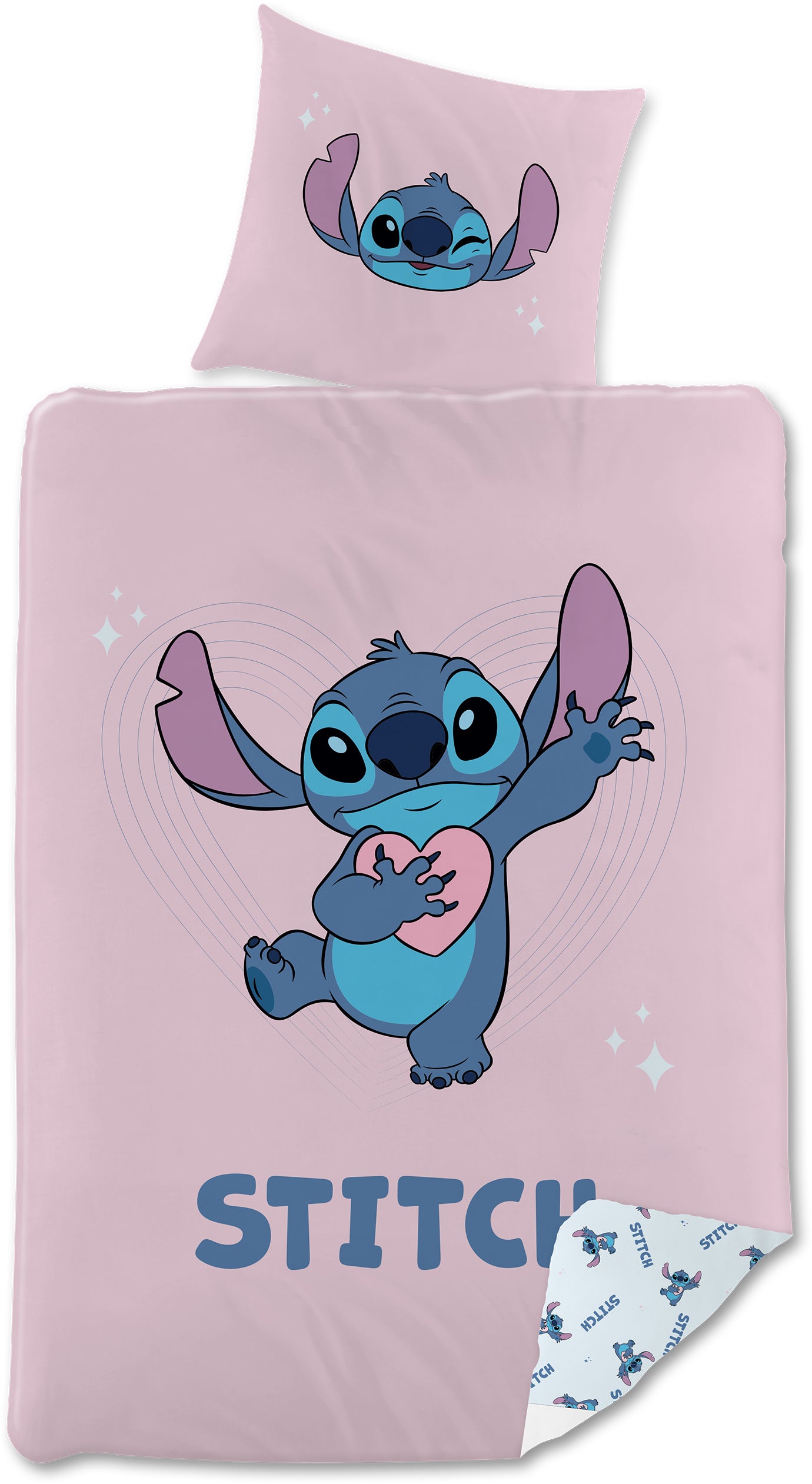 Disney Stitch Bettwäsche 150x210 cm, Rosa Disney Stitch Bettwäsche 150x210 cm, Rosa von Disney Lilo & Stitch