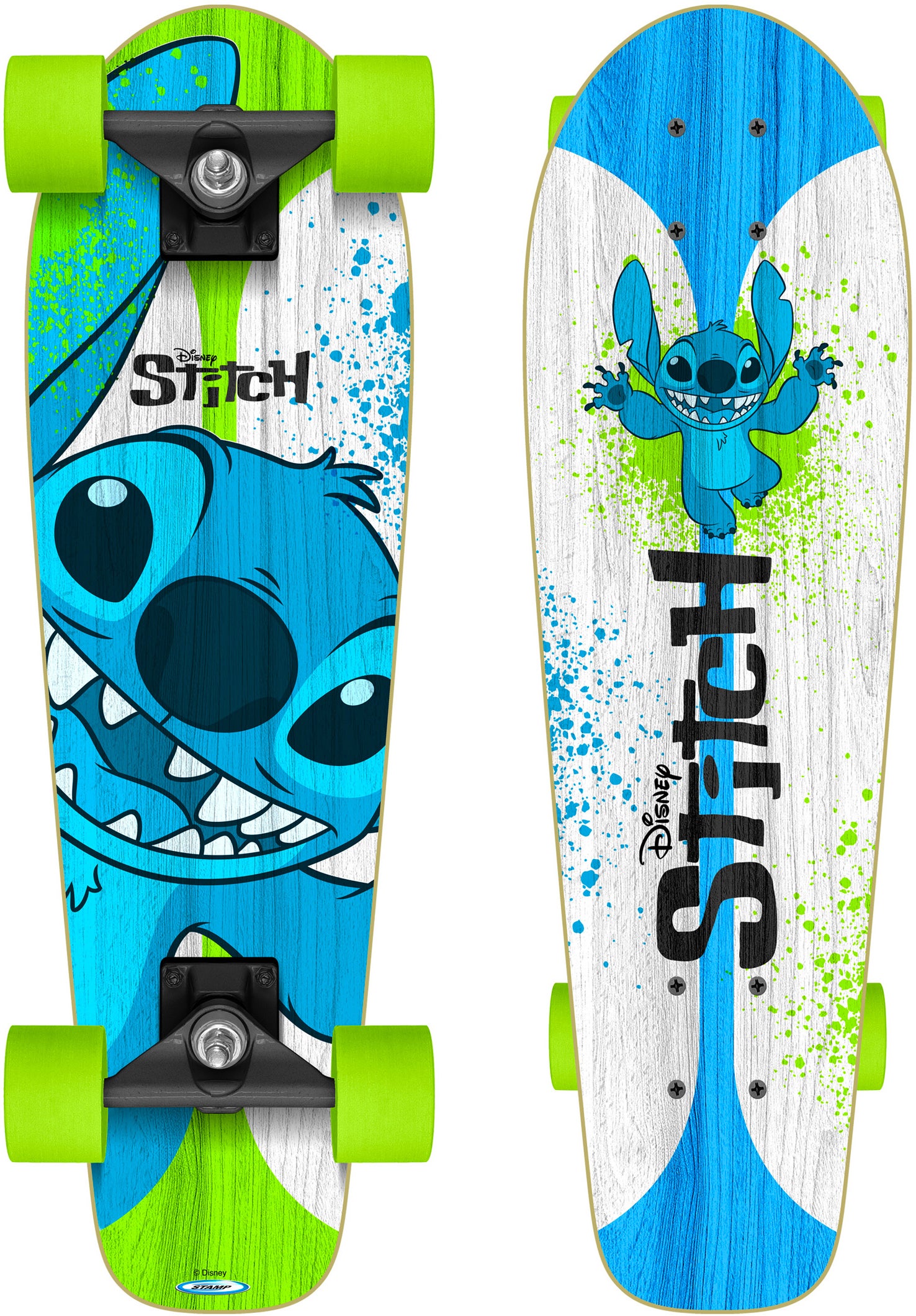 Stamp Stitch Crusier Skateboard, Blau/Weiß Stamp Stitch Crusier Skateboard, Blau/Weiß von Disney Lilo & Stitch