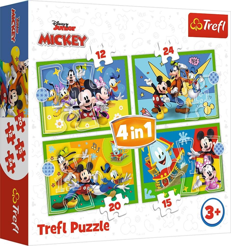 Trefl Micky Maus Puzzles 4-in-1 von Disney Mickey Mouse