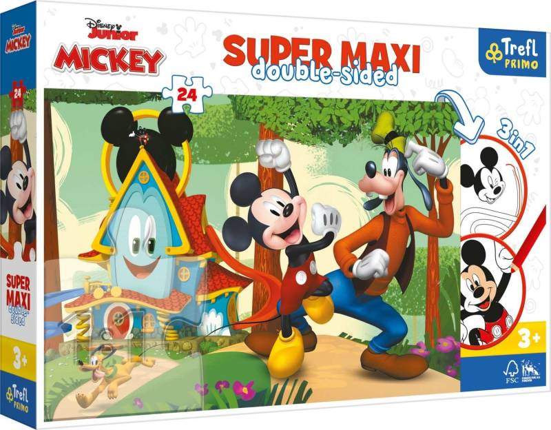 Trefl Primo Micky Maus Super Maxi Puzzle 24 Teile von Disney Mickey Mouse