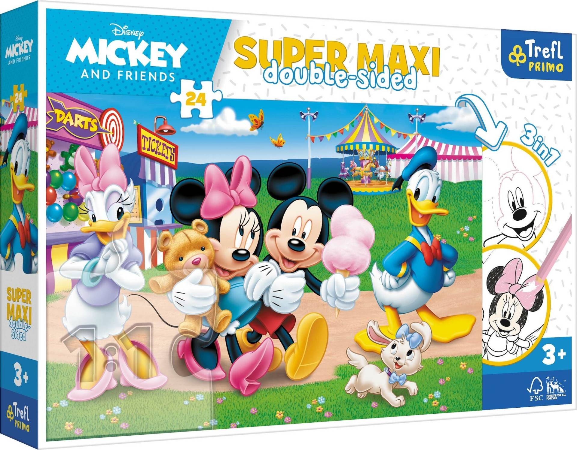 Trefl Primo Micky Maus Super Maxi Puzzle 24 Teile von Disney Mickey Mouse