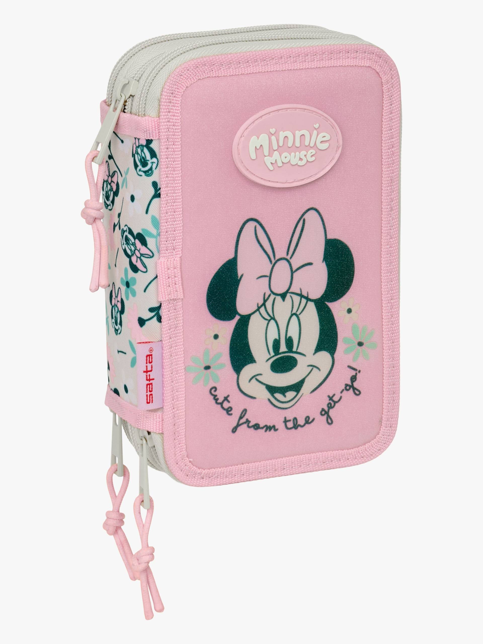 Disney Minnie Maus Gefülltes Dreifach-Federmäppchen 37 Teile, Bright von Disney Minnie Maus