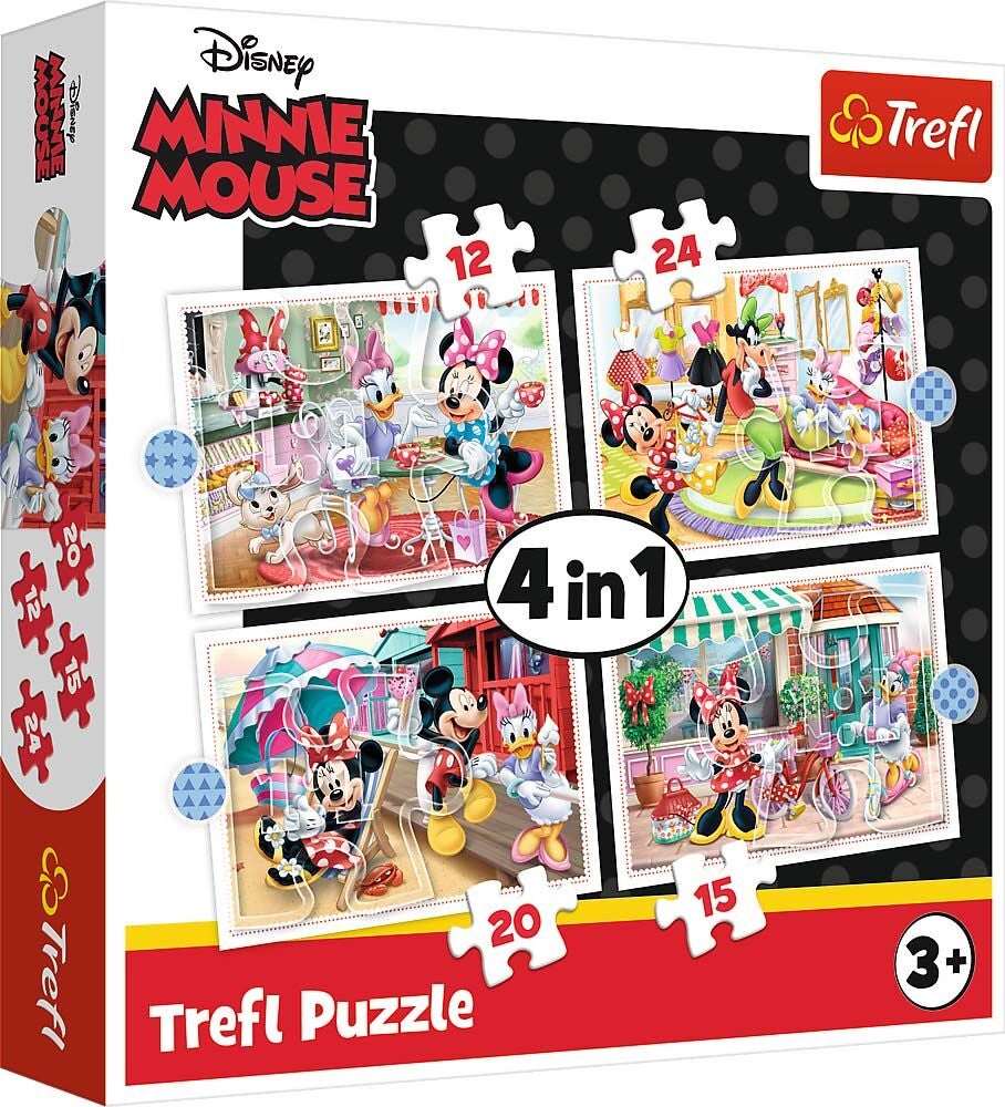 Trefl Minnie Maus Puzzles 4-in-1 von Disney Minnie Maus