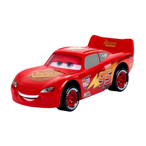 DISNEY Pixar Cars Moving Moments Lightning McQueen - Spielzeugauto mit beweglichen Gesichtsausdrücken, großes Format, für Kinder ab 4 Jahren, HPH64, ABAA2424 von Mattel