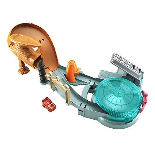 Disney Pixar Cars GTK92 - Cars Mini Racers Radiator Springs Spin Out! Spielset, Spielzeug ab 4 Jahren von Disney Pixar Cars