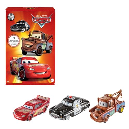 Disney Pixar Cars HBW14 - Disney Pixar Fahrzeuge Radiator Springs 3er-Packung, beliebte Die-Cast-Fahrzeuge, Spielzeug ab 3 Jahren von Disney Pixar Cars