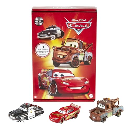 Disney Pixar Cars HBW14 - Disney Pixar Fahrzeuge Radiator Springs 3er-Packung, beliebte Die-Cast-Fahrzeuge, Spielzeug ab 3 Jahren von Disney Pixar Cars