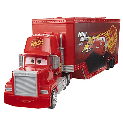 Disney Pixar Cars HDC75 - Tuning Mack Spielset, 2-in-1 Spielzeugtruck und Tuning-Station mit Starter, Hebebühne und mehr, vom Film inspiriert, Autorenn Spielzeug für Kinder ab 4 Jahren von Disney Pixar Cars