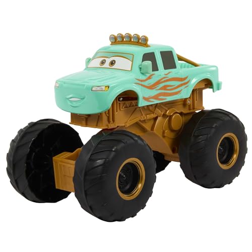Disney Pixar Cars Spielzeug, Cars On the Road Zirkus Stunt Ivy Fahrzeug, springender Monster Truck inspiriert von der Disney+ Serie, HMD76 von Mattel