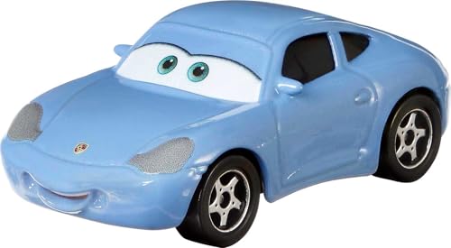 Mattel Disney Cars FJH98 "3 Die-Cast Sally Carrera" Fahrzeug, Black von Disney Pixar Cars