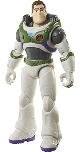 Buzz Lightyear HHK30 - Große Disney und Pixar Lightyear Space Ranger Alpha-Anzug Buzz Lightyear 30,5 cm Actionfigur, 12 bewegliche Gelenke, authentisches Geschenk für Kinder ab 4 Jahren von MATTEL FRANCE