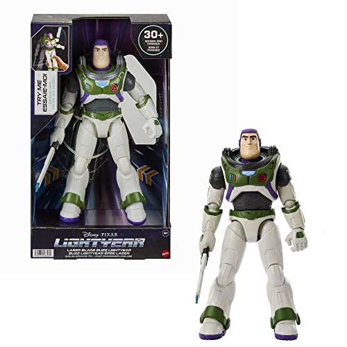 Buzz Lightyear HJC60 - Laserschwert Buzz Lightyear 30 cm große Actionfigur mit mechanischer Bewegung, Lichtern, mehr als 30 Geräuscheffekten, bewegliches Spielzeug, ab 4 Jahren von Buzz Lightyear